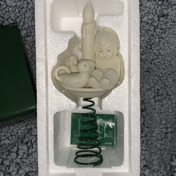 Snowbabies “CANDLE LIGHT…..SEASON BRIGHT” Bisque Tree-topper in Box - Picture 3 of 8